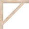 Ekena Millwork Traditional Block Smooth Bracket w/ Offset Brace, Douglas Fir, 5 1/2"W x 36"D x 36"H BKT0604X36X36TRA05SDF - alternate 2